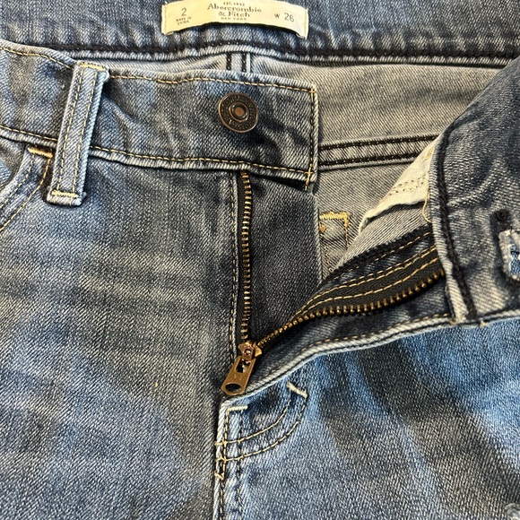 Ambercrombie &Fitch distressed size 2 skinny woman’s jeans waist 26 - Picture 11 of 13
